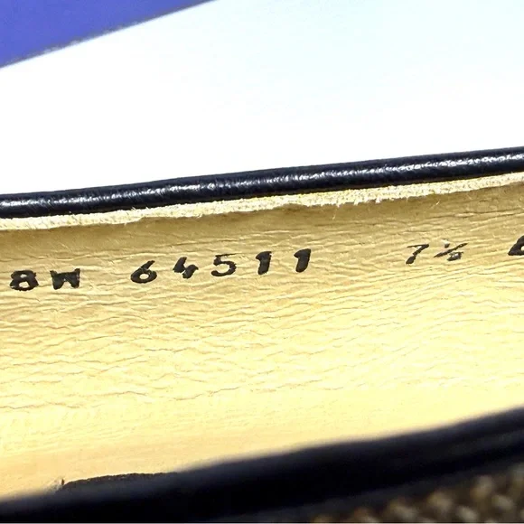 Stuart Weitzman Women's Black and Cream Loafers NWT - Picture 9 of 13